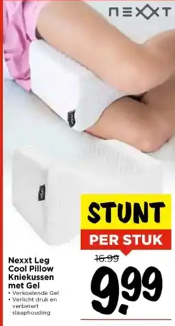 Vomar Voordeelmarkt Nexxt Leg Cool Pillow Kniekussen met Gel aanbieding