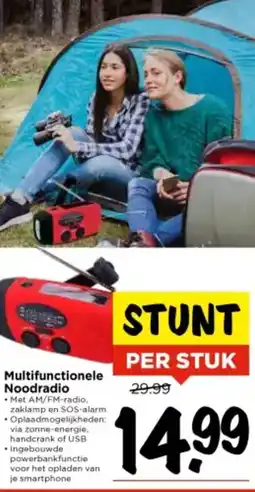Vomar Voordeelmarkt Multifunctionele Noodradio aanbieding