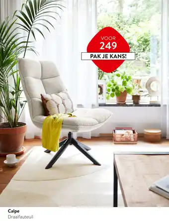 IN.HOUSE Calpe Draaifauteuil aanbieding