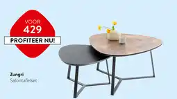 IN.HOUSE Zungri Salontafelset aanbieding