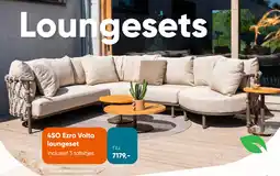 Van der Garde tuinmeubelen 4SO Ezra Volta loungeset aanbieding