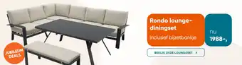 Van der Garde tuinmeubelen Rondo lounge diningset aanbieding