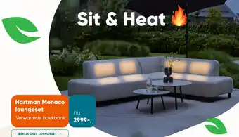 Van der Garde tuinmeubelen Hartman Monaco loungeset aanbieding