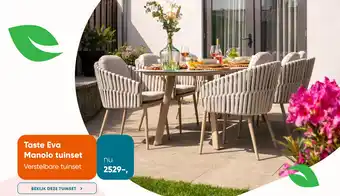 Van der Garde tuinmeubelen Taste Eva Manolo tuinset aanbieding