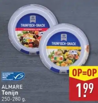 ALDI Almare Tonijn aanbieding