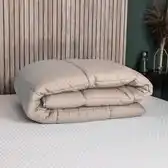 Bol.com Felman Wasbaar Dekbed - Dekbed en Hoes - Alle Seizoenen - Zand - 140 x 200 cm aanbieding