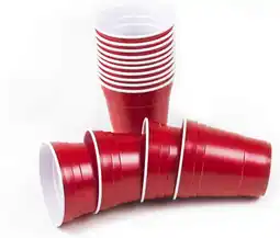 Amazon 10oz Rode BeerCup Herbruikbare Rode Partijkoppen US College Style 100 Cups aanbieding