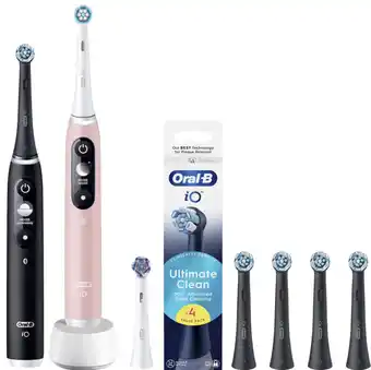Coolblue Oral-B iO Series 6N Duo Pack Zwart + Roze Value Pack aanbieding