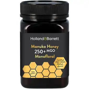 Holland & Barrett Holland & Barrett Manukahoning 250+ MGO Monofloraal - 500g aanbieding