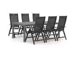 Kees Smit Hartman Troy/Fidenza 220cm dining tuinset 7-delig verstelbaar aanbieding