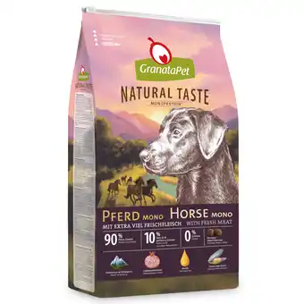 Zooplus Dubbelpak: 2x 12kg GranataPet Natural Taste monoproteïne droog hondenvoer voor paarden aanbieding