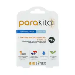 De Online Drogist ParaKito Navulling 2 Pack 2ST aanbieding