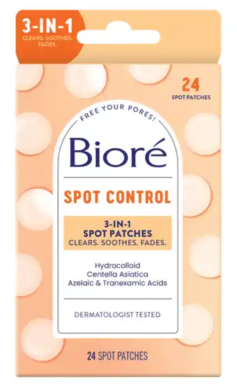 De Online Drogist Biore Bioré Spot Control 3-in-1 Spot Patches 24ST aanbieding