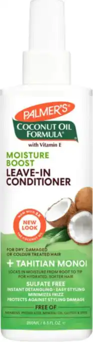 De Online Drogist Palmers Coconut Oil Moisture Boost Leave-in Conditioner 250ML aanbieding