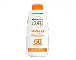 De Online Drogist Garnier Ambre Solaire Hydra 24h Protect SPF50+ Zonnemelk 175ML aanbieding