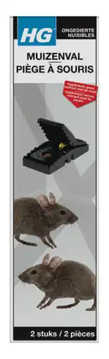 De Online Drogist HG Ongedierte Muizenval 2ST aanbieding