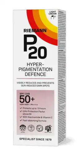 De Online Drogist Riemann P20 Hyperpigmentation Defence SPF50+ 50GR aanbieding