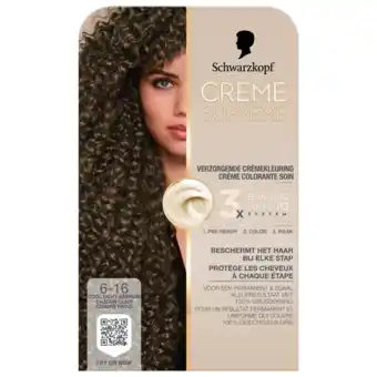 De Online Drogist Schwarzkopf Creme Supreme Crèmekleuring 6-16 Cool Licht Asbruin 1ST aanbieding
