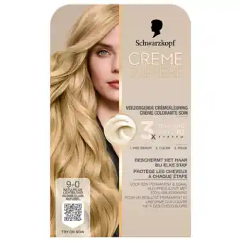 De Online Drogist Schwarzkopf Creme Supreme Crèmekleuring 9-0 Natuurlijk Lichtblond 1ST aanbieding
