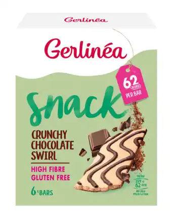De Online Drogist Gerlinéa Snack Crunchy Chocolate Swirl 78GR aanbieding