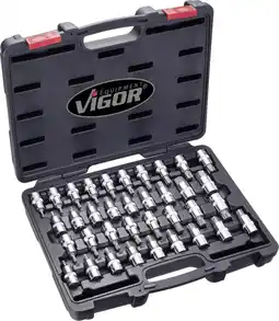 Conrad Vigor V2496 Dopsleutelset Metrisch 1/2 (12.5 mm) 36-delig aanbieding
