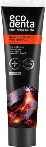 De Online Drogist Ecodenta Black Volcanic Whitening Toothpaste 100ML aanbieding