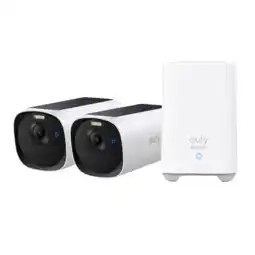 MediaMarkt Eufy Cam E40 2-cam Kit (homebase 2) Slimme Buitencamera Wit aanbieding