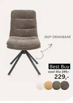 Piet Klerkx Stoel Mia aanbieding