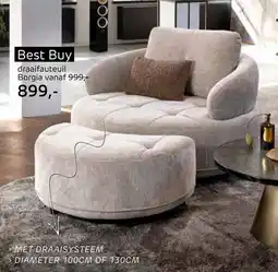 Piet Klerkx Draaifauteuil Borgia aanbieding