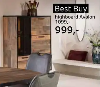 Piet Klerkx Highboard Avalon aanbieding