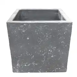 Van Cranenbroek Pot Clayfibre Cubi auth. Grey aanbieding