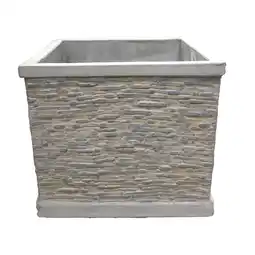Van Cranenbroek Pot Jambi Slate cube grey aanbieding