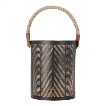 Van Cranenbroek Lantaarn Garlan zwart goud 15x20cm aanbieding