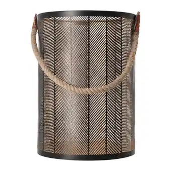 Van Cranenbroek Lantaarn Garlan zwart goud 25x35cm aanbieding