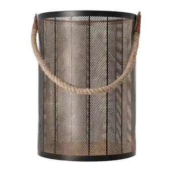 Van Cranenbroek Lantaarn Garlan zwart goud 25x35cm aanbieding