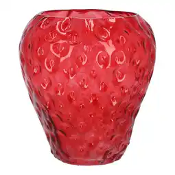 Van Cranenbroek Vaas glas aardbei 20cm aanbieding