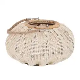 Van Cranenbroek Lantaarn katoen met glas wit 28x24x16cm nc aanbieding