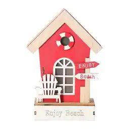 Van Cranenbroek Huis hout 12x6x18cm nc 3ass aanbieding