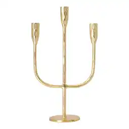 Van Cranenbroek Kaarshouder diner 3arm goud 39cm aanbieding
