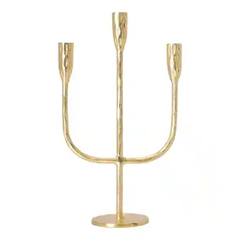 Van Cranenbroek Kaarshouder diner 3arm goud 39cm aanbieding