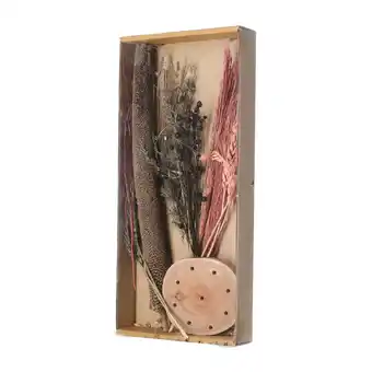 Van Cranenbroek Dried flower wooden base 15x30cm pink nc aanbieding