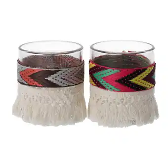 Van Cranenbroek Theelichthouder glas 8cm 2ass aanbieding