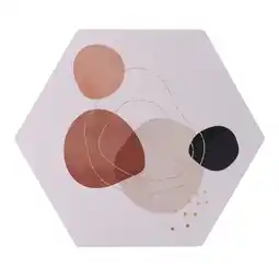Van Cranenbroek Schilderij hexagon print D 24x28cm ass aanbieding