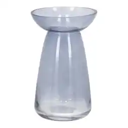 Van Cranenbroek Vaas glas 18cm blauw aanbieding