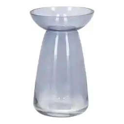 Van Cranenbroek Vaas glas 18cm blauw aanbieding