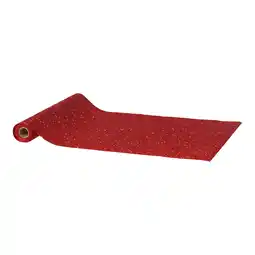 Van Cranenbroek Loper glitter rood 28x300cm aanbieding
