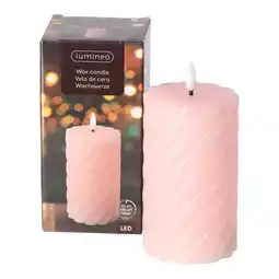 Van Cranenbroek Kaars LED 15cm licht roze aanbieding