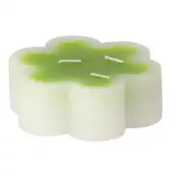 Van Cranenbroek Kaars bloem groen 12x4cm aanbieding