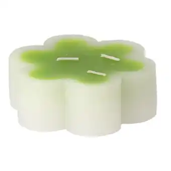 Van Cranenbroek Kaars bloem groen 12x4cm aanbieding