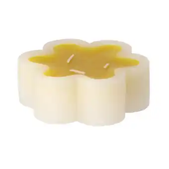 Van Cranenbroek Kaars bloem geel 12x4 cm aanbieding